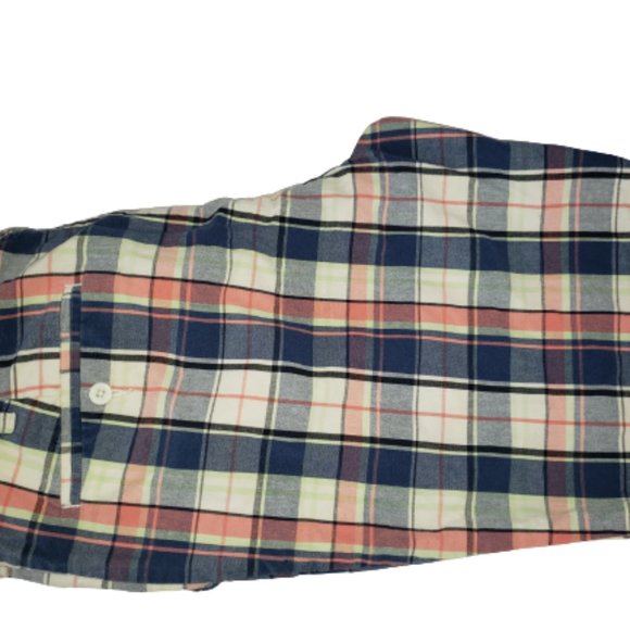 Nautica Slim Fit Plaid Shorts Pink Blue Preppy Golf Shorts Men's Size 36 - Picture 3 of 3